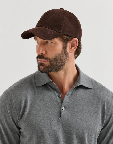 Chapeau pour homme en daim véritable