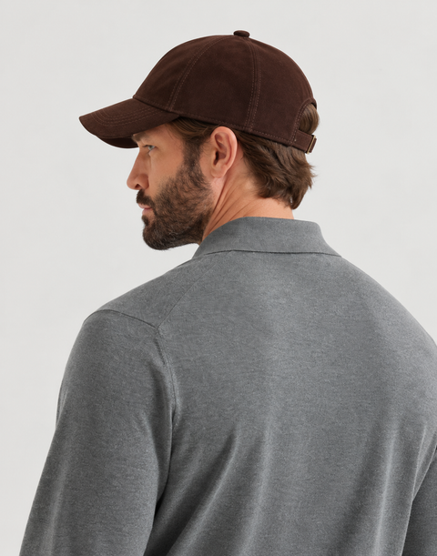 Chapeau pour homme en daim véritable