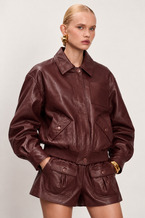 Genuine Leather Shorts