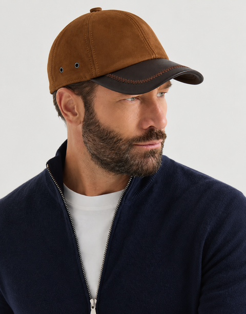 Chapeau pour homme en daim véritable