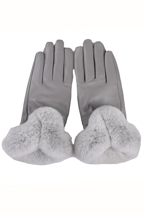 Guantes de cuero auténtico