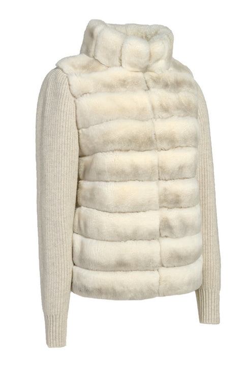 Cashmere Jacket with Fur