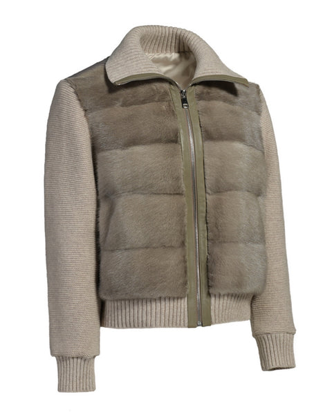 Mink and Cashmere Bomber