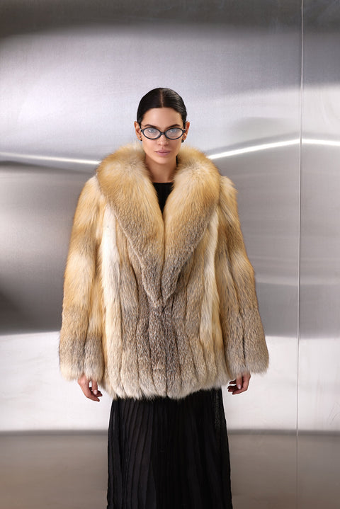 Gold Fox Fur Coat