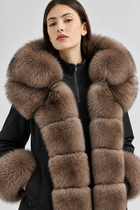 Parka mit Futter aus Fuchspelz