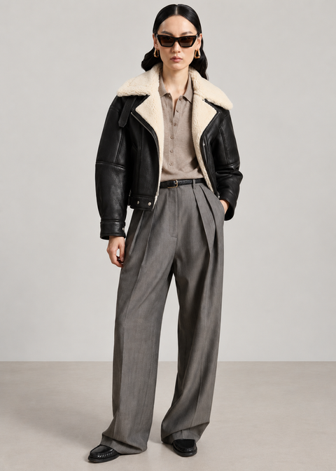 Chaqueta de piel de oveja