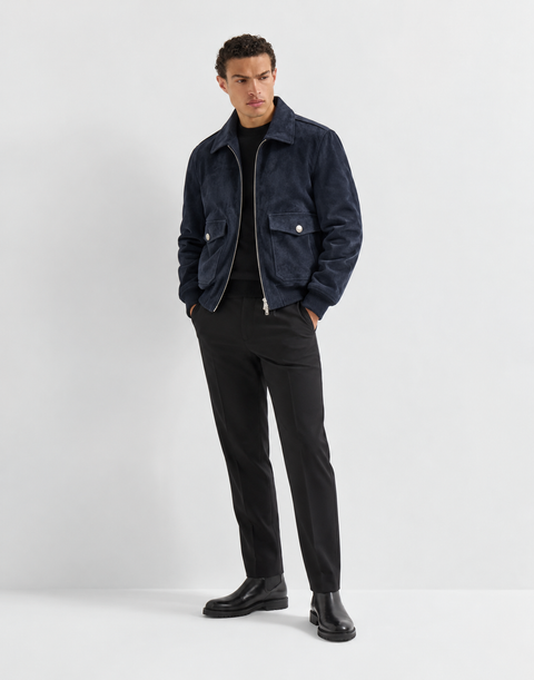 Veste pour homme en peau d’agneau véritable