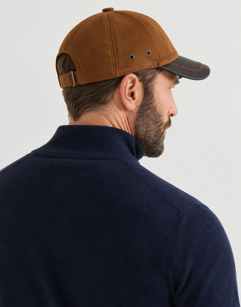 Chapeau pour homme en daim véritable
