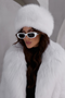 White Fox Fur Hat