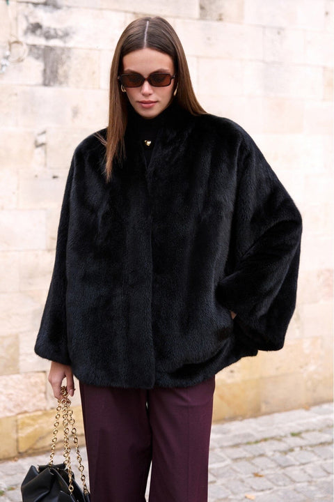 Short Black Mink Coat