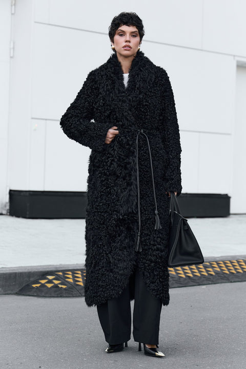 Long Tuscan Shearling Coat