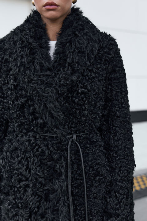 Long Tuscan Shearling Coat