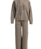 Chai Cashmere Tracksuit with fox fur, super soft 100% cashmere wool, women's luxury loungewear in relaxed fit, ideal for cooler days