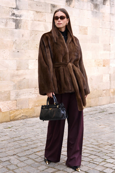 Short Brown Mink Coat