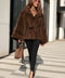 Brown Belted Mink Cape
