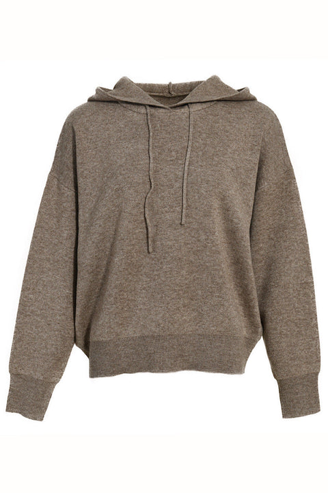 Taupe Wool-Blend Tracksuit Set