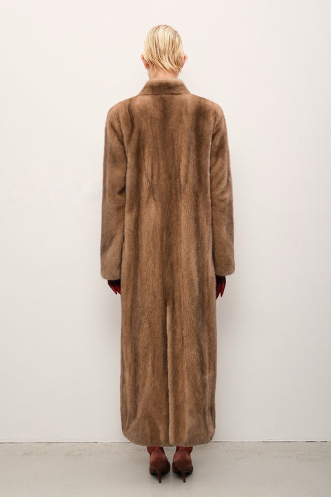 Long Mink Fur Coat