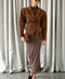 Cropped Suede Leather Jacket
