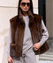 Brown Mink Fur Vest