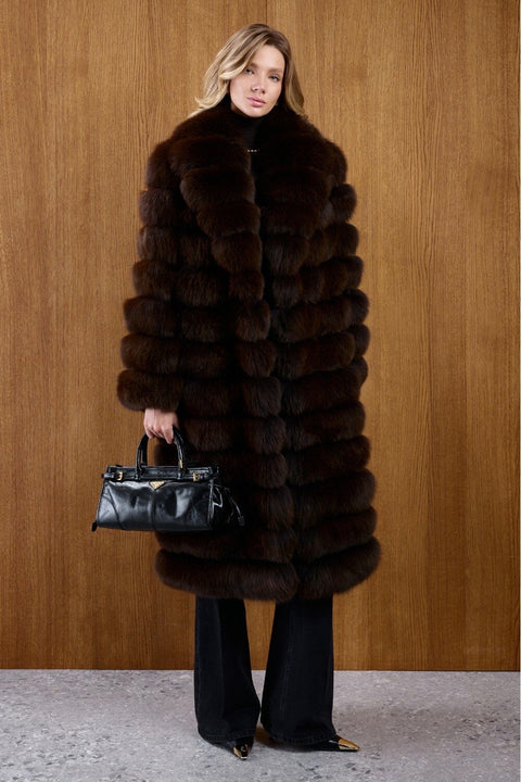 Midi Fox Fur Coat