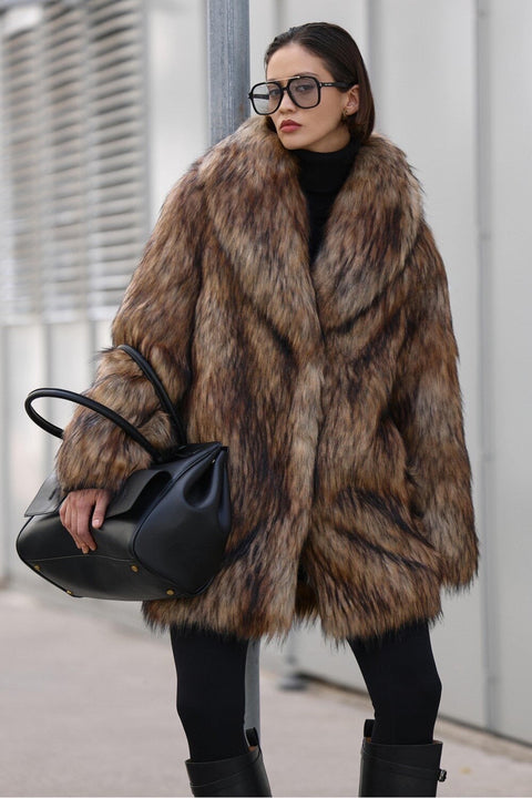 Oversized Faux Fur Coat