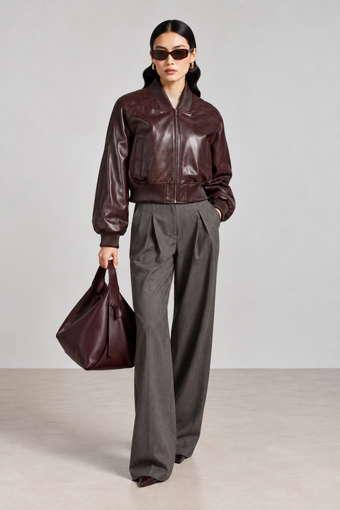 Leather Bomber