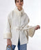 Short White Cashmere Coat