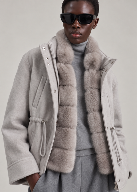 Convertible 2-in-1 Cashmere Jacket