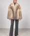 Manteau court en fourrure de renard