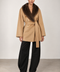 Cashmere and Mink Fur Coat