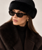 Suede and Mink Hat