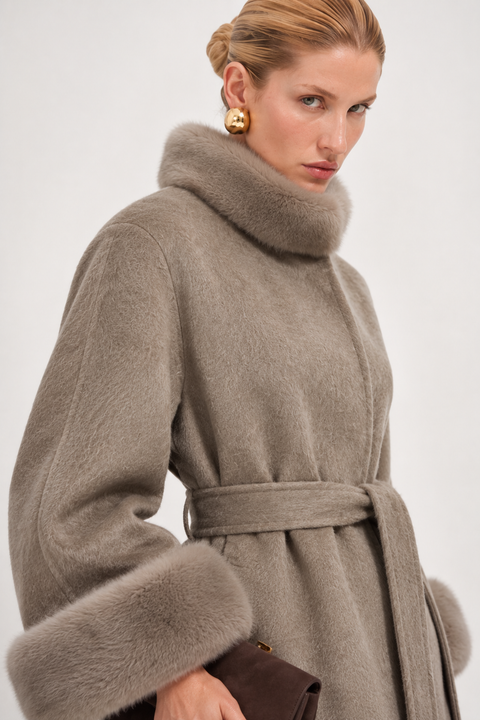 Cashmere with Mink Coat