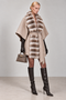 Cashmere Cape with Fur