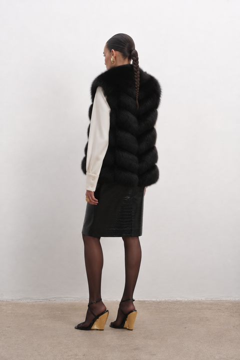 Sleeveless Fox Gilet