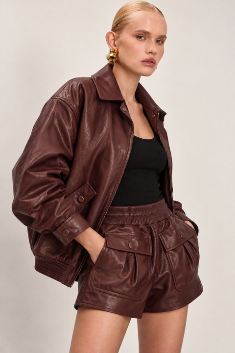 Genuine Leather Shorts