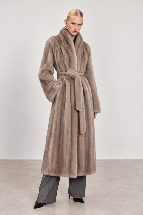 Genuine Mink Long Coat