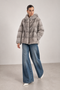 Hooded Grey Mink Coat