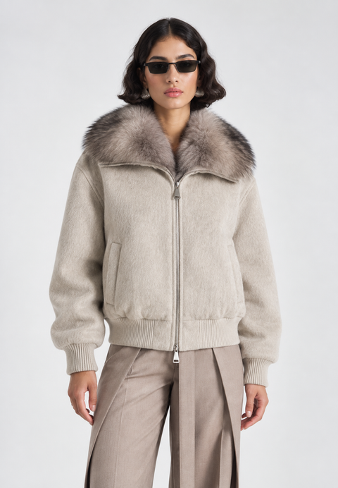 Merino Jacket with Fur