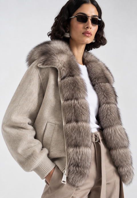 Merino Jacket with Fur