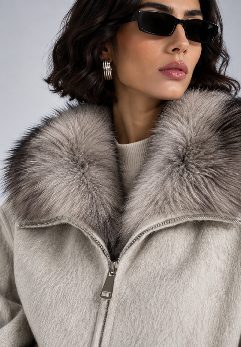 Merino Jacket with Fur