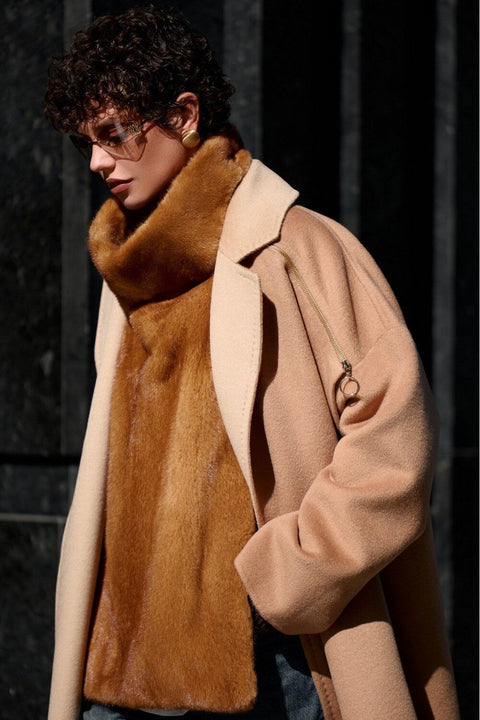Whiskey Mink Fur Vest