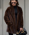 Short Brown Mink Fur Jacket