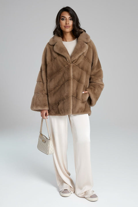 Short Mink Fur Coat