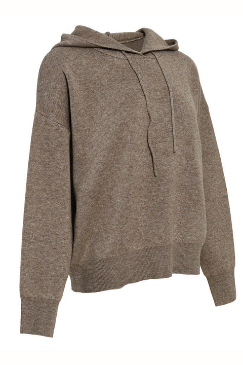 Taupe Wool-Blend Tracksuit Set
