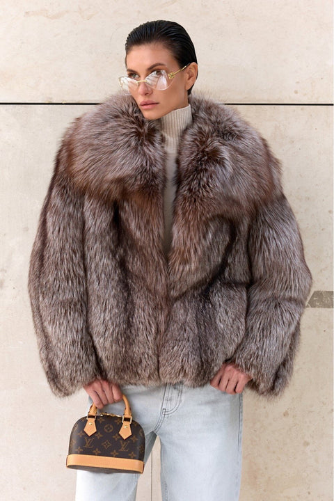 Short Fox Fur Coat