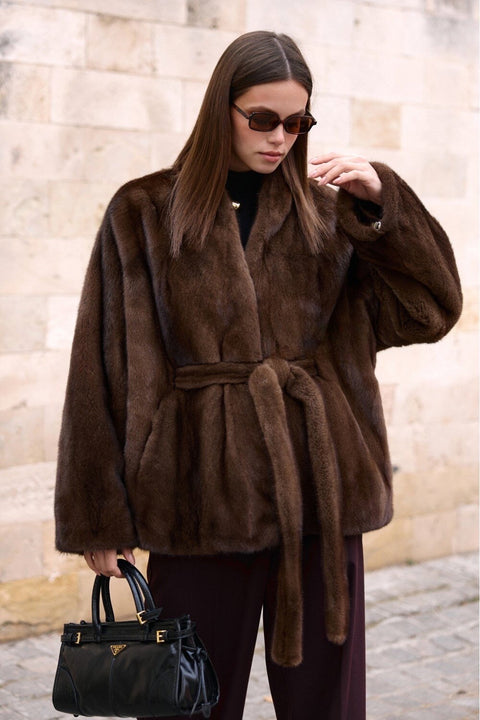 Short Brown Mink Coat