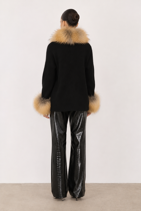 Wool and Faux Fur Jacket