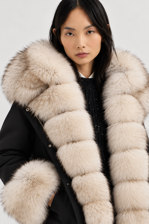 Short Lined Fur Parka
