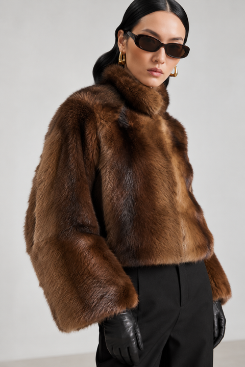 Giacca double-face in shearling