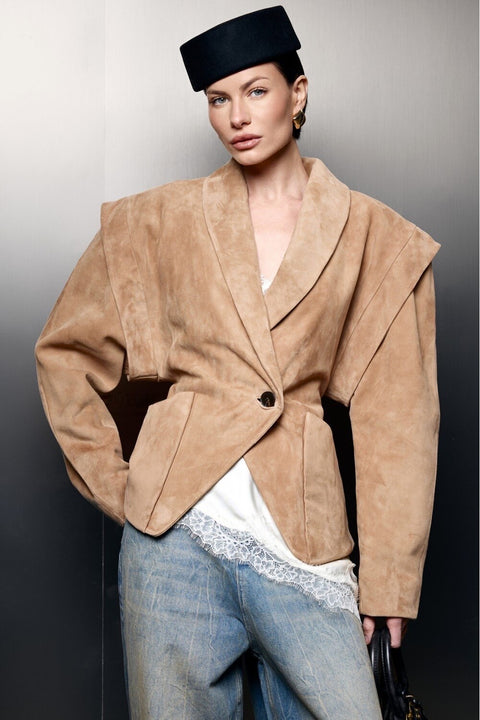 Camel Suede Jacket